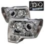 SPYDER 5010247 Projector Headlights - LED Halo - Chrome