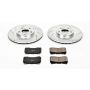 PowerStop K3029 Z23 Daily Driver Carbon-Fiber Ceramic Brake Pad and Drilled & Slotted Rotor Kit