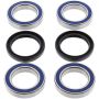 All Balls Racing 25-1456 04-05 Yamaha YFZ450 Wheel Bearing Kit Rear