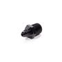 FRAGOLA FRG481644-BL Straight Adapter Fitting #4 x 3/8 MPT Black
