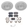PowerStop ESK6001 Genuine Geomet Coated Rotors, ECE-R90 Brake Pads + Hardware Kit