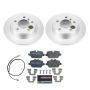 PowerStop ESK6664 Genuine Geomet Coated Rotors, ECE-R90 Brake Pads + Hardware Kit