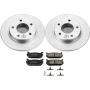 PowerStop CRK790 Genuine Geomet Coated Rotor and Low-Dust Ceramic Brake Pad Kit