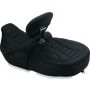 Mustang Motorcycle 79593 Mustang 15-21 Harley Freewheeler Touring Forward Deluxe 1PC Seat w/Driver Backrest - Black
