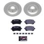 PowerStop ESK4569 Genuine Geomet Coated Rotors, ECE-R90 Brake Pads + Hardware Kit