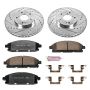PowerStop K2290-36 Z36 Truck and SUV Carbon-Fiber Ceramic Brake Pad and Drilled & Slotted Rotor Kit