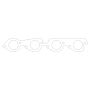 COMETIC GASKETS CAGC5349-030 MLS Exhaust Gasket Set BBC w/2.000 Round Port