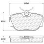 Stoptech 305.04930 87-93 Saab 900 Street Select Brake Pads Front - Rear