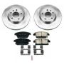 PowerStop KOE6386 OE Stock Replacement Low-Dust Ceramic Brake Pad and Rotor Kit