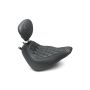 Mustang Motorcycle 83007 Mustang 18-21 Harley Heritage Classic, Deluxe Wide Tripper Solo Seat w/Driver Backrest - Black