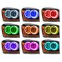 Oracle Lighting 7107-334 SMD Pre-Assembled Headlights, Black Bezel, ColorSHIFT(tm) - No Controller