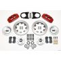 Wilwood 140-10739-R Dynapro 6 Front Hub Kit 12.19in Red 37-48 Ford Psgr. Car Spindle