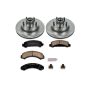 PowerStop KOE4791 OE Stock Replacement Low-Dust Ceramic Brake Pad and Rotor Kit