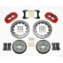 Wilwood 140-10752-DR Narrow Superlite 6R Front Hat Kit 12.88in Drilled Red 2008 Toyota Matrix