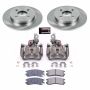 PowerStop KCOE5133 OE Stock Replacement Low-Dust Ceramic Brake Pad, Rotor and Caliper Kit