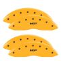 MGP 10120SMGPYL 4 Caliper Covers Engraved Front & Rear  Yellow finish black ch
