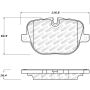 StopTech 10-13 Land Rover Ranger Rover Supercharged Street Select Rear Brake Pads