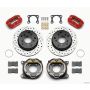 Wilwood 140-13733-DR Dynapro Lug Mount P/S Park Brake Kit Drilled Red Big Ford 2.00in Off Bronco 5 x 5.50