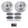 PowerStop SC7895 Semi-Coated Rotor and Low-Dust Ceramic Brake Pad Kit