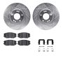 Dynamic Friction 7612-03000 Rotor Kit