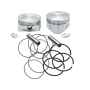 S&S Cycle 92-1421 86-03 XL 4in x 4-5/8in Piston Set - .010in