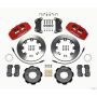 Wilwood 140-12767-R Dynapro 6 Front Hat Kit 12.19in Red 2012 Fiat 500 w/ Lines