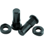BikeMaster 151628 Rim Lock Nuts (Pair) T6 Aluminum/Black