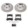 PowerStop SC1985 Semi-Coated Rotor and Low-Dust Ceramic Brake Pad Kit