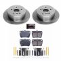 PowerStop KOE3028 OE Stock Replacement Low-Dust Ceramic Brake Pad and Rotor Kit