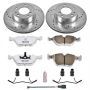 PowerStop K390-26 Z26 Street Performance Ceramic Brake Pad and Drilled & Slotted Rotor Kit