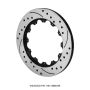 Wilwood 160-12885-BK Rotor-SRP36 Iron-RH-BLK-Drill 14.00 x .810 - 12 on 8.75in