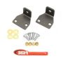 BMR Suspension ELK009H BMR 10-11 5th Gen Camaro Rear Lower Control Arm End Link Mounting Brace - Black Hammertone