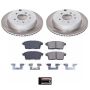 PowerStop SC5876 Semi-Coated Rotor and Low-Dust Ceramic Brake Pad Kit