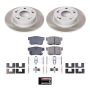 PowerStop SC2391 Semi-Coated Rotor and Low-Dust Ceramic Brake Pad Kit