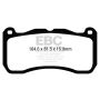 EBC Brakes UD1666 Ultimax OEM Replacement Brake Pads
