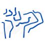 Mishimoto MMHOSE-SUB-ANCBL 01-05 Subaru WRX Blue Silicone Ancillary Hoses