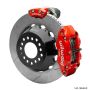 Wilwood 140-15845-R Narrow Superlite 4R Rear P-Brk Kit 14.00in Rotor Big Ford New Style 2.50in Offset - Red