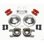 Wilwood 140-12567-R D154 P/S Park Brake Kit Red Jeep Dana 35 2.56 Off 5-lug w/ lines