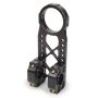 TRIPLE X RACE COMPONENTS TXRSC-ST-0027BLK Clamp On Top Steering Mount For 1in Bar Midget