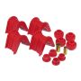 Prothane 6-1901 66-79 Ford Trucks 14-Piece Bushing Set - 2deg Offset - Red