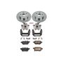 PowerStop KCOE6097 OE Stock Replacement Low-Dust Ceramic Brake Pad, Rotor and Caliper Kit