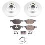 PowerStop ESK7162 Genuine Geomet Coated Rotors, ECE-R90 Brake Pads + Hardware Kit