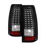 SPYDER 5008817 Xtune Chevy Silverado 1500/2500/3500 99-02 LED Tail Lights Black ALT-ON-CS99-LED-BK