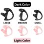 Rugged Radios EML-KIT Rubber Ear Mold Buds for Acoustic Tubes Left Ear / Light Color
