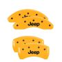 MGP 42013SJEPYL 4 Caliper Covers Engraved Front & Rear JEEP Yellow finish black ch