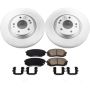 PowerStop CRK8011 Genuine Geomet Coated Rotor and Low-Dust Ceramic Brake Pad Kit