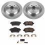 PowerStop KOE7440 OE Stock Replacement Low-Dust Ceramic Brake Pad and Rotor Kit