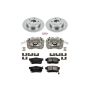 PowerStop KCOE2270A OE Stock Replacement Low-Dust Ceramic Brake Pad, Rotor and Caliper Kit