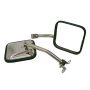 Rugged Ridge 87-95 Jeep Wrangler YJ Stainless Steel CJ-Style Side Mirror Kit