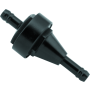 BikeMaster 152402 1/4in Inline Fuel Filter - Black